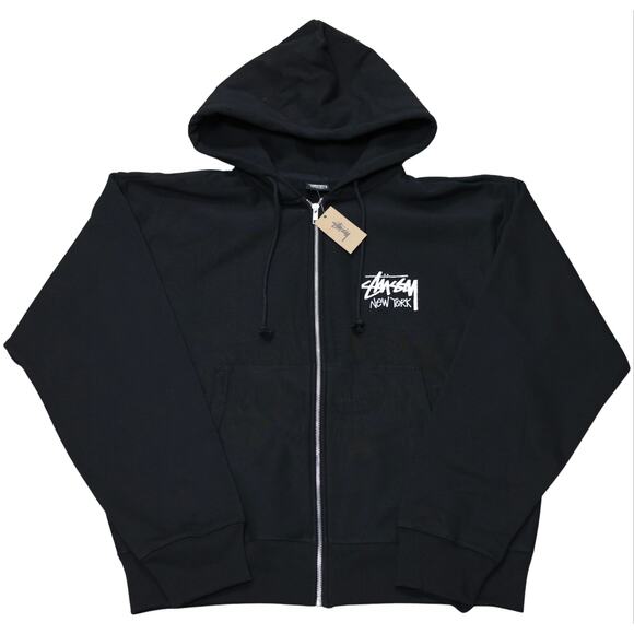 Stussy Other - Stussy New York Exclusive Zip Up Hoodie Black